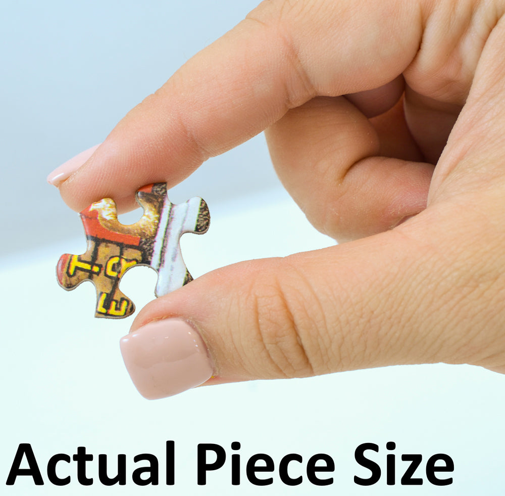 Actual size reference of a single jigsaw puzzle piece