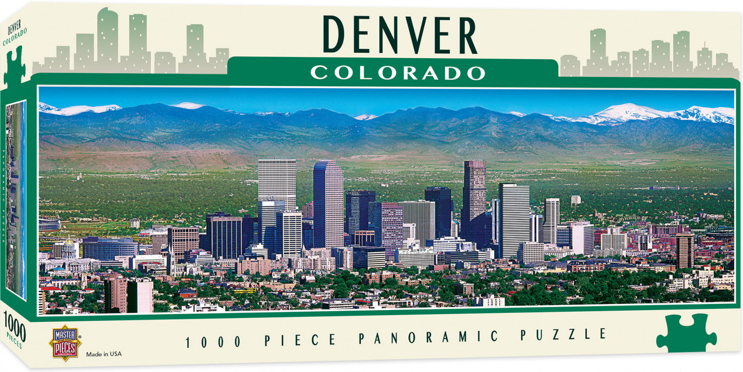 Masterpieces Denver City Colorado Panoramic - 1000 piece Jigsaw - Good Games