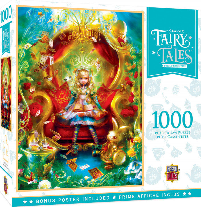 MasterPieces - Classic Fairy Tales Alice in Wonderland Tea Party Time 1000 Piece Jigsaw - Good Games