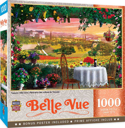 MasterPieces - Belle Vue Tuscany Hills Views 1000 Pieces - Good Games