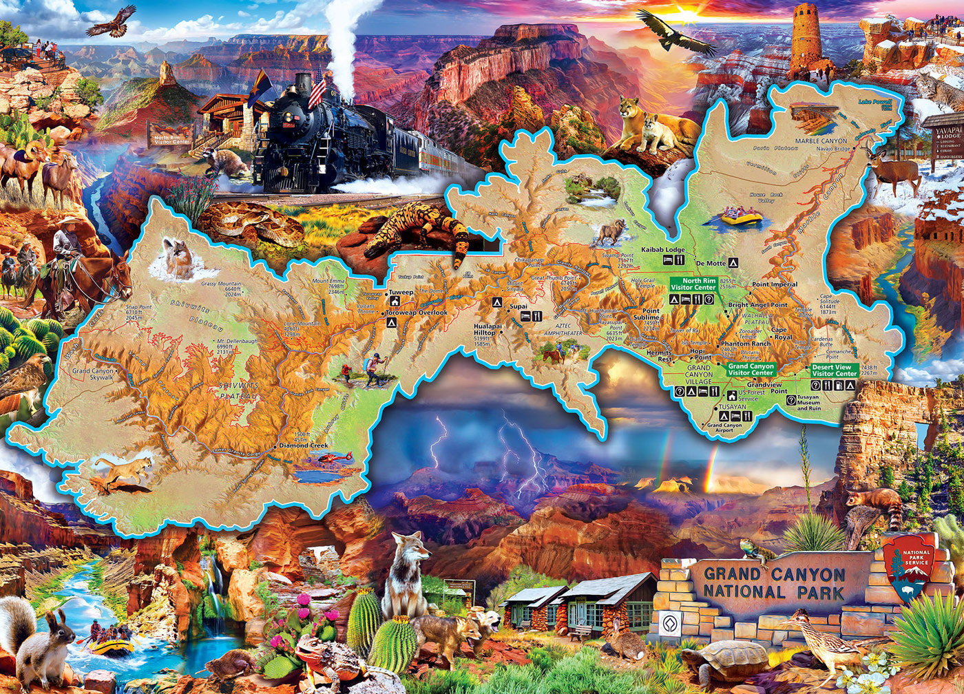 MasterPieces - National Park Grand Canyon 1000 Piece Jigsaw - Good Games