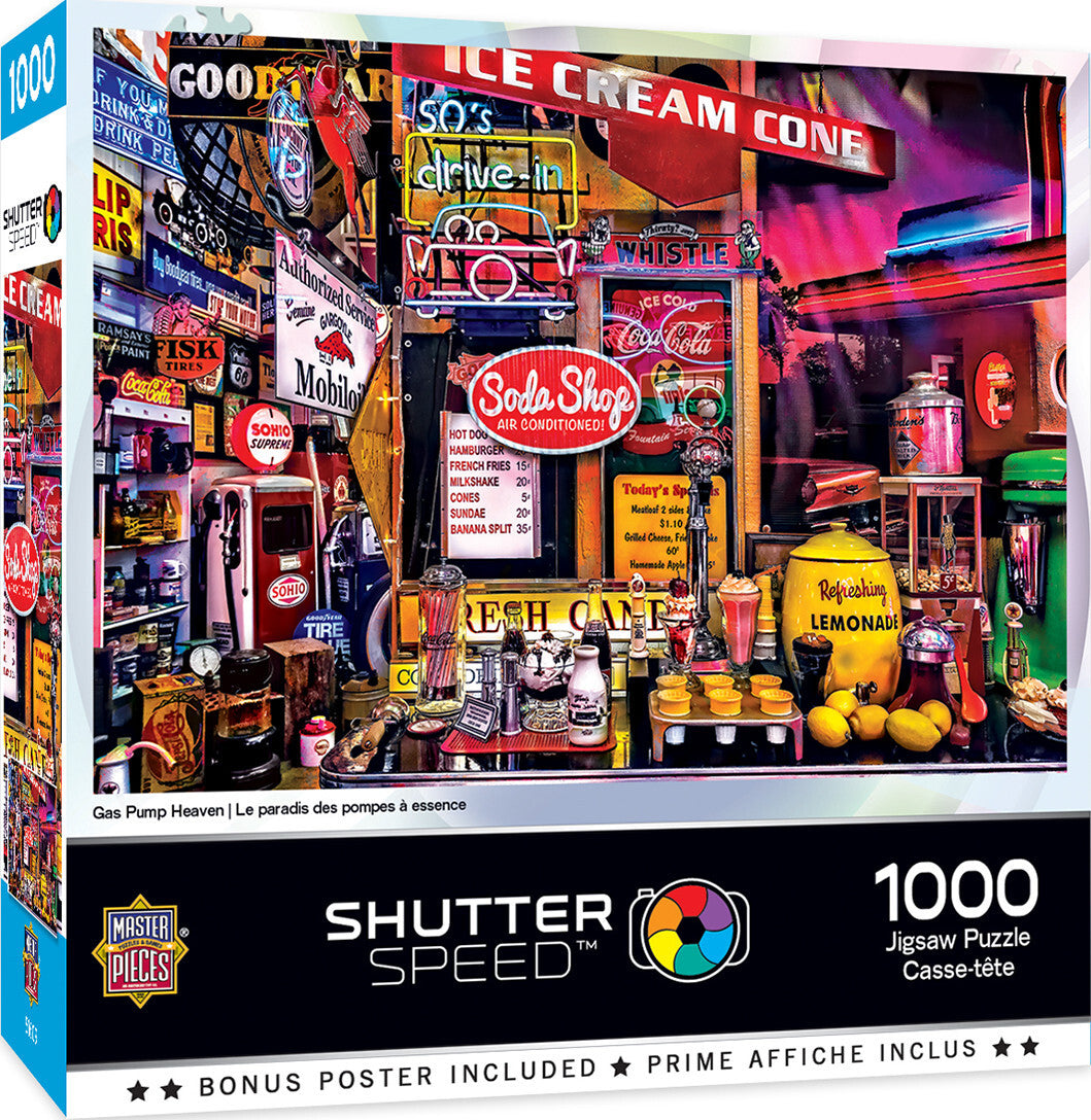 Masterpieces Shutter Speed Gas Pump Heaven 1000 Piece Jigsaw - Good Games
