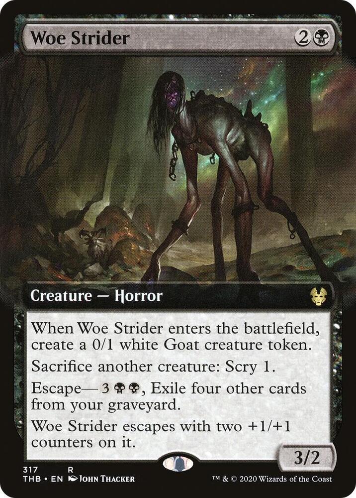 Woe Strider 317 (Theros Beyond Death)  - Extended Art Foil