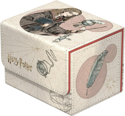 Harry Potter storage box with a vintage illustration of Hermione Granger casting a spell