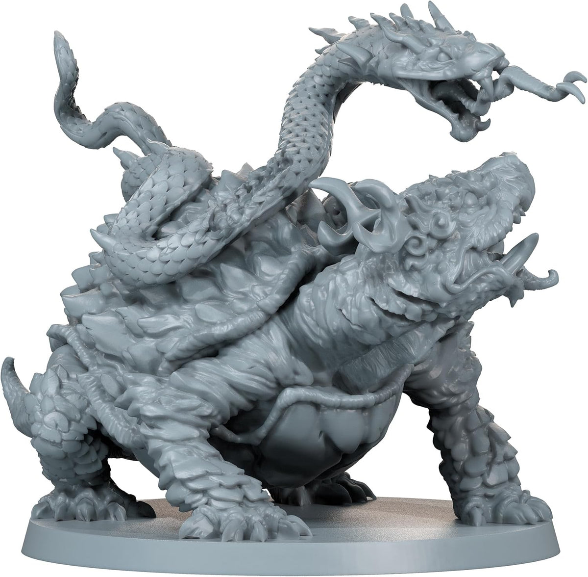 Game components of Zombicide: White Death Divine Beasts including cards and figures