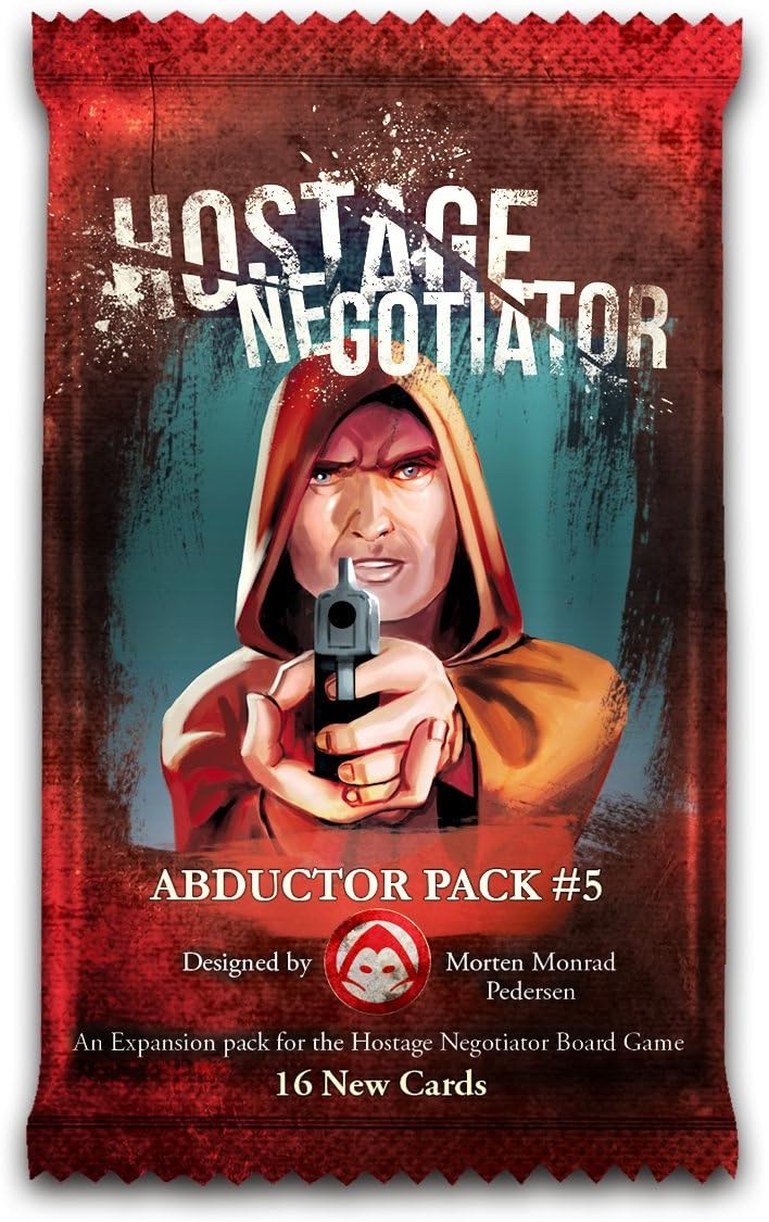 Hostage Negotiator Abductor Pack 5 expansion pack, a hooded figure points a pistol at the viewe