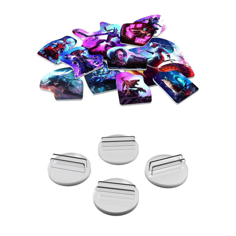 Miniatures and game elements from "Tamashii: Chronicle of Ascend Stretch Goals"