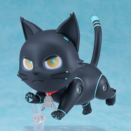 Nendoroid 808 holding guitar and smiling with dynamic background