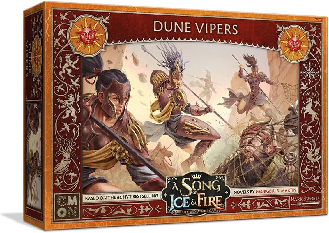 A Song of Ice & Fire Tabletop Miniatures Game - Dune Vipers Expansion packaging front view