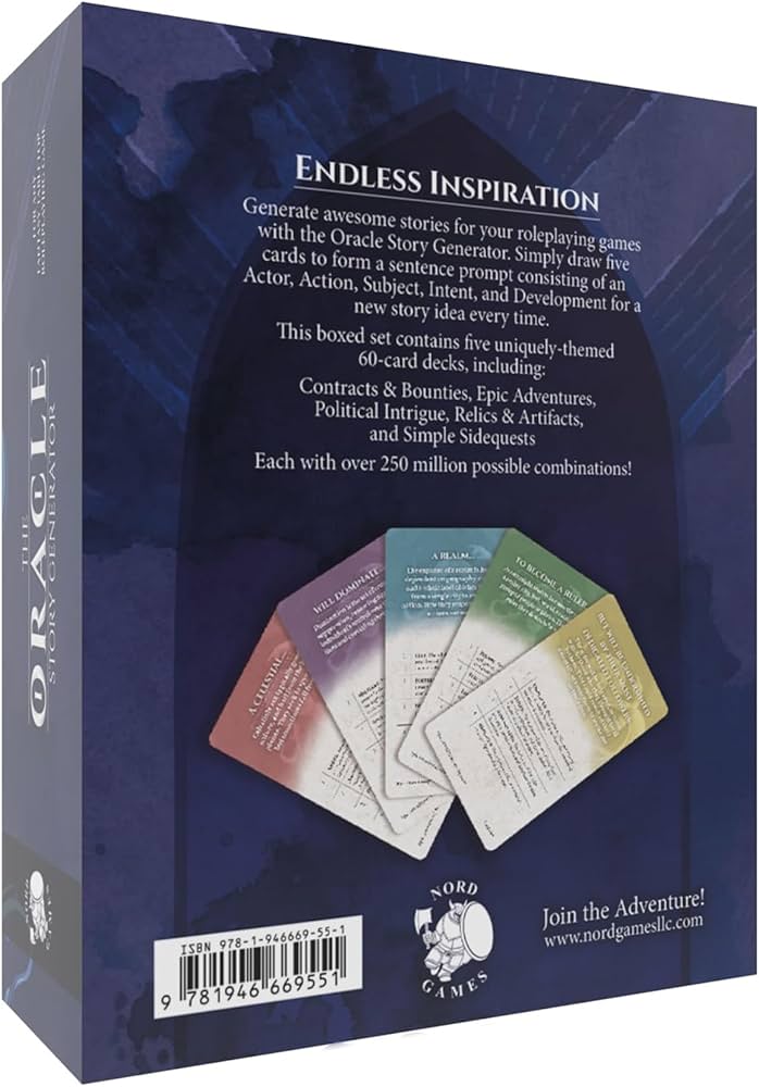 Game Masters Toolbox - The Oracle Story Generator Box Set - Good Games