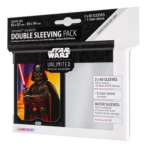 Gamegenic Star Wars Unlimited Art Sleeves Double Sleeving Pack - Darth Vader - Good Games