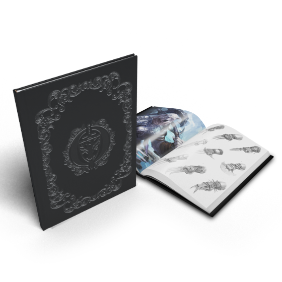 Cover of Oathsworn hardback artbook featuring fantasy artwork