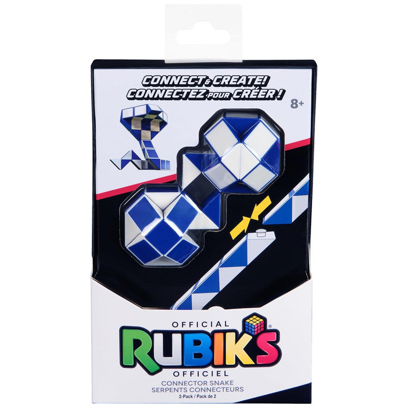 Rubiks Connector Snake 2 Pack packaging image showing two twistable snakes in a colourful branded box