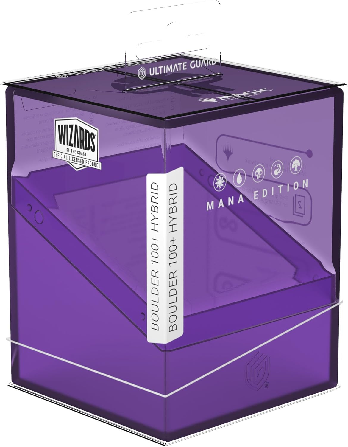 Purple Ultimate Guard Boulder 100+ Hybrid deck box for MTG Mana Edition