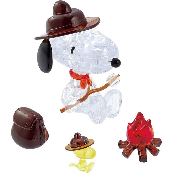 3D Snoopy Camping Crystal Puzzle - Good Games