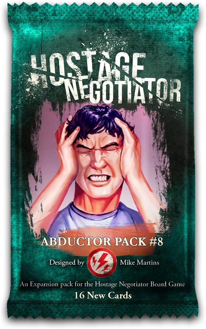 Hostage Negotiator Abductor Pack 8, artwork of a man clutching his head, grimacing in distress