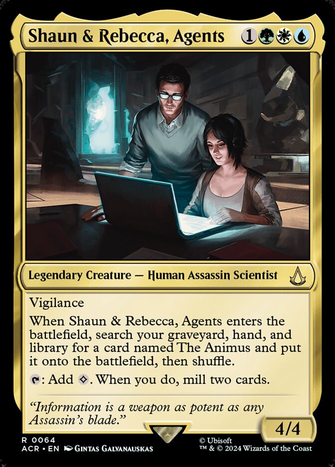 Shaun & Rebecca, Agents 64/110 (Universes Beyond: Assassin's Creed)  - Foil