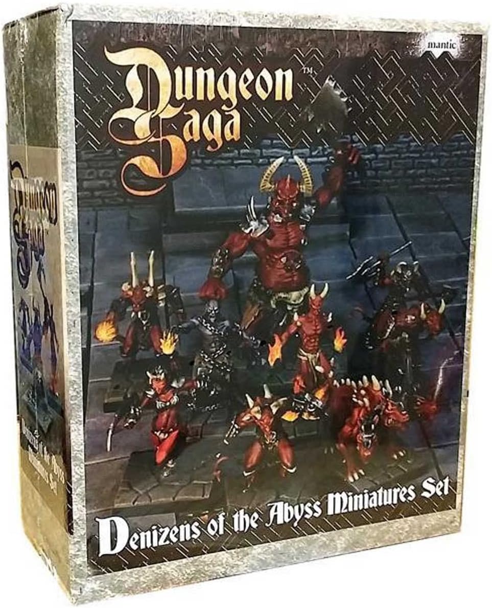 Mantic Games Dungeon Saga Abyss miniatures set in packaging