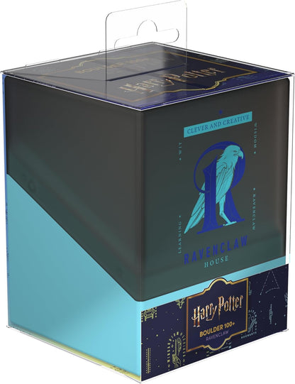 Harry Potter Ravenclaw House "Boulder 100+" storage box in clear packaging, featuring the eagle crest
