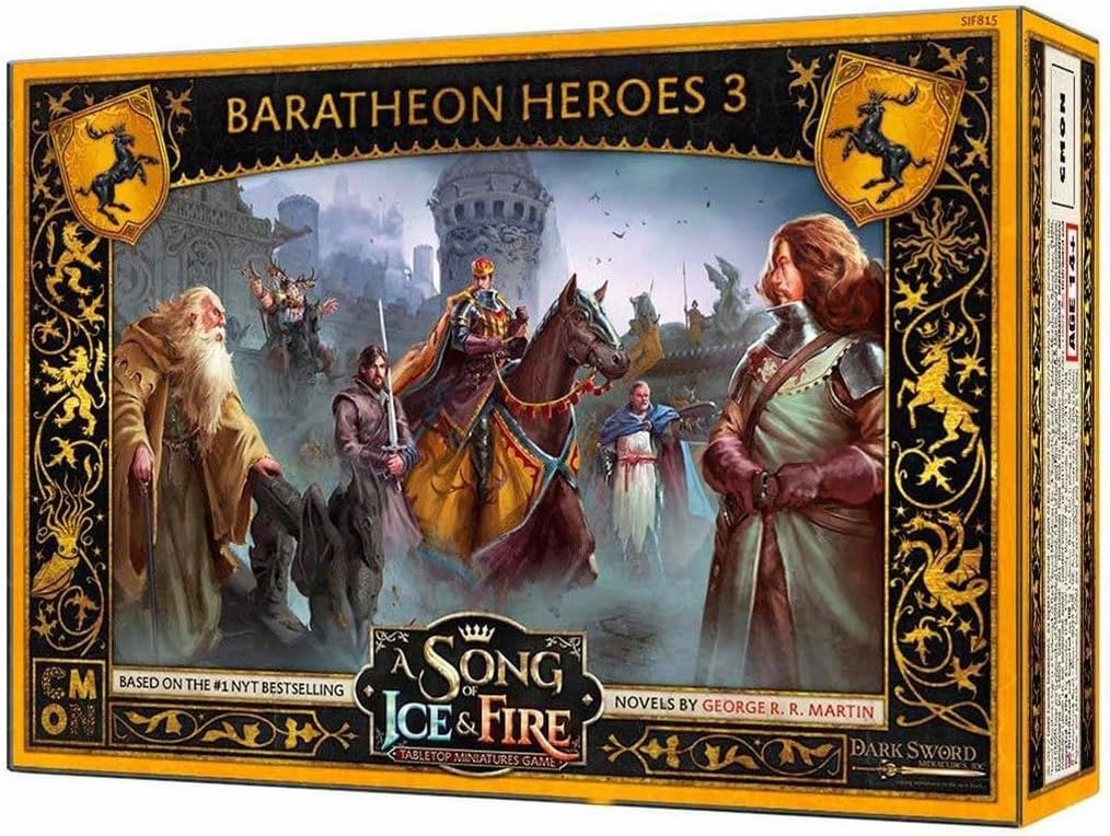 A Song of Ice & Fire Tabletop Miniatures Game - Baratheon Heroes 3 Expansion packaging front view