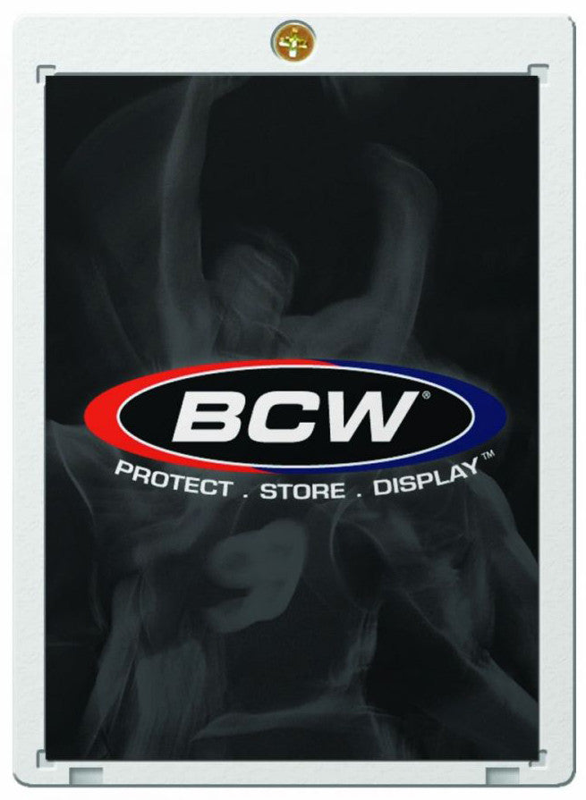 BCW 20 Pt 1 Screw Card Holder Clear packaging showing product inside
