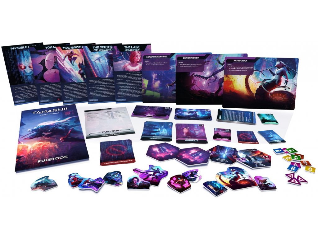 Detailed product shot of "Tamashii: Chronicle of Ascend Stretch Goals" expansion