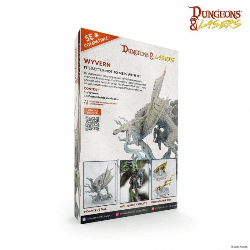 Archon Studio Dungeons &amp; Lasers: Dragons - Wyvern Miniature - Good Games