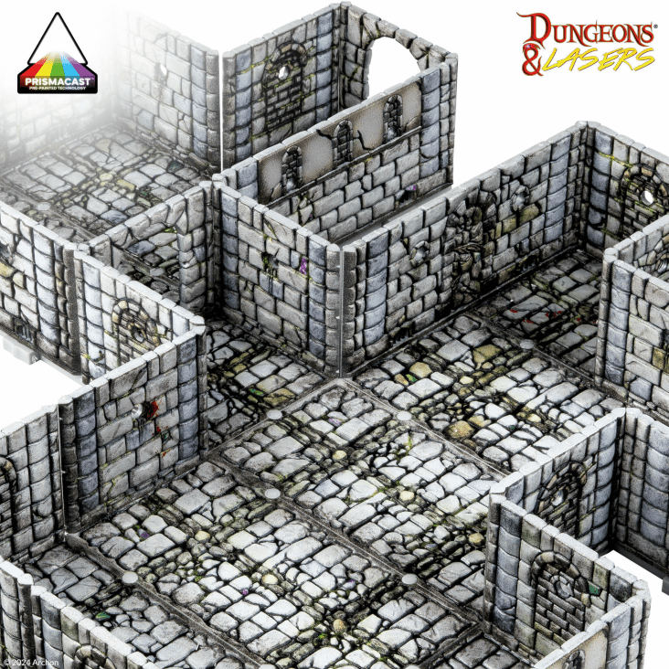 Dungeons &amp; Lasers PrismaCast Pre-Painted Terrain Scale Model- Fantasy Dungeon - Good Games