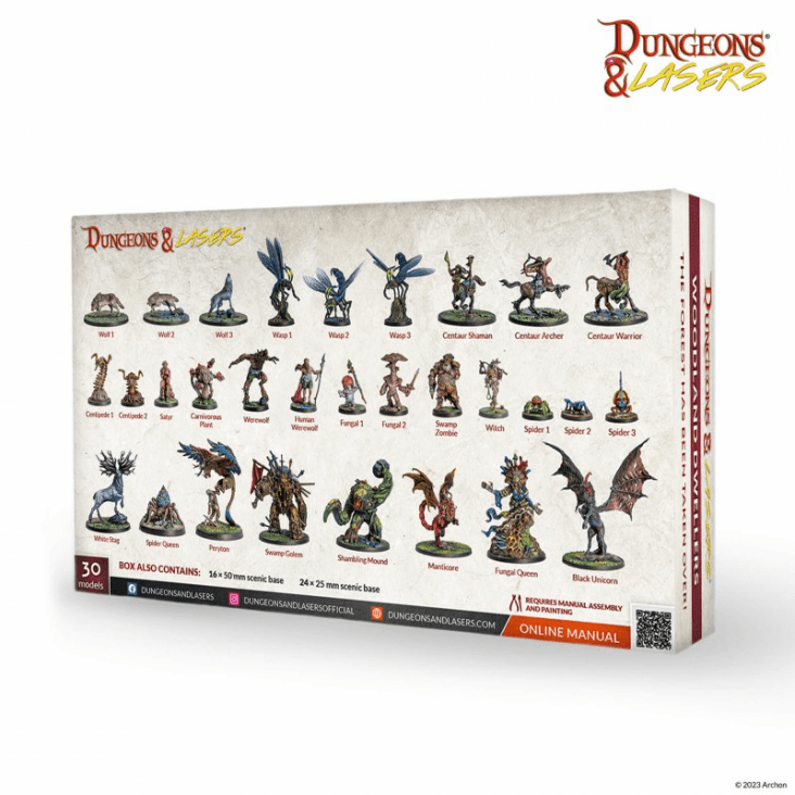 Dungeons &amp; Lasers Miniatures - Woodland Dwellers (DNL0068) - Good Games