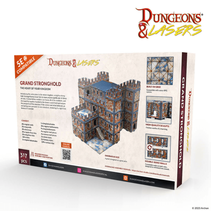 Dungeons & Lasers Starter Sets Scale Model - Grand Stronghold - Good Games