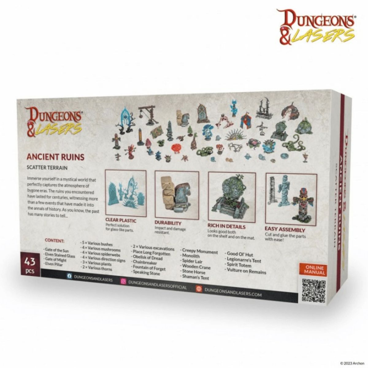 Dungeons &amp; Lasers: Ancient Ruins Scatter Terrain - Good Games