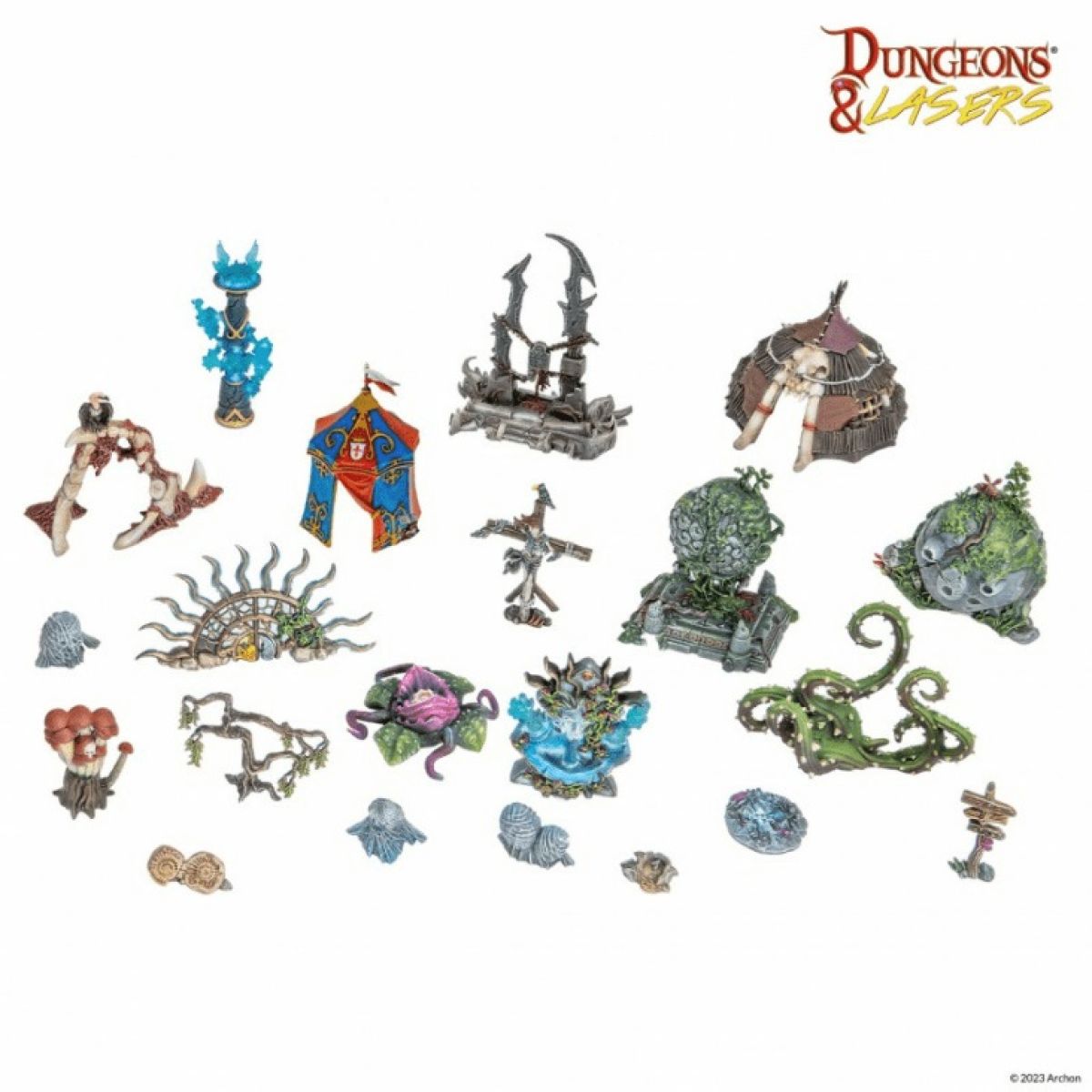 Dungeons &amp; Lasers: Ancient Ruins Scatter Terrain - Good Games