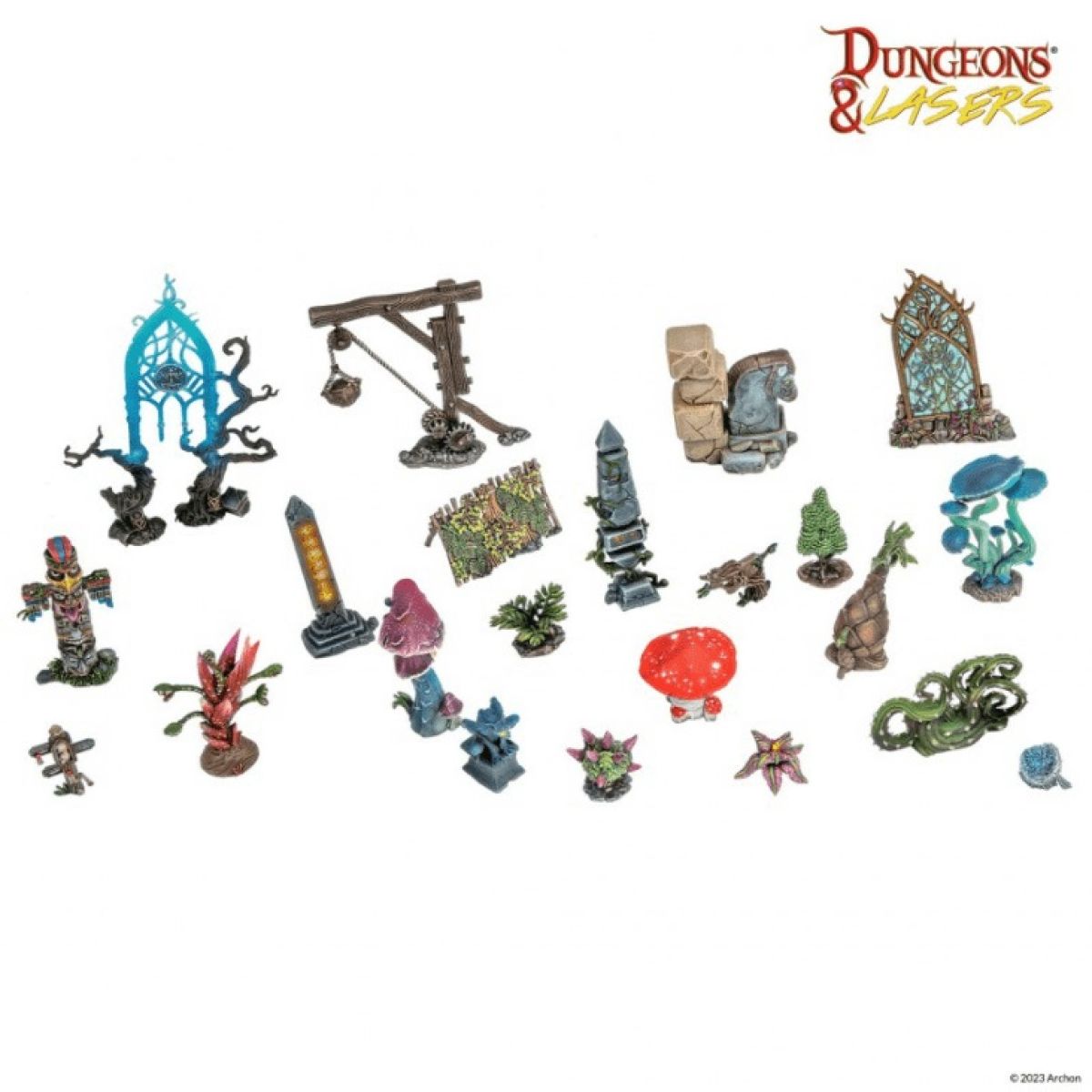 Dungeons &amp; Lasers: Ancient Ruins Scatter Terrain - Good Games