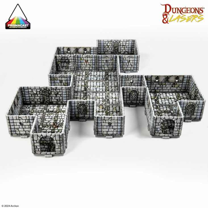 Dungeons &amp; Lasers PrismaCast Pre-Painted Terrain Scale Model- Fantasy Dungeon - Good Games