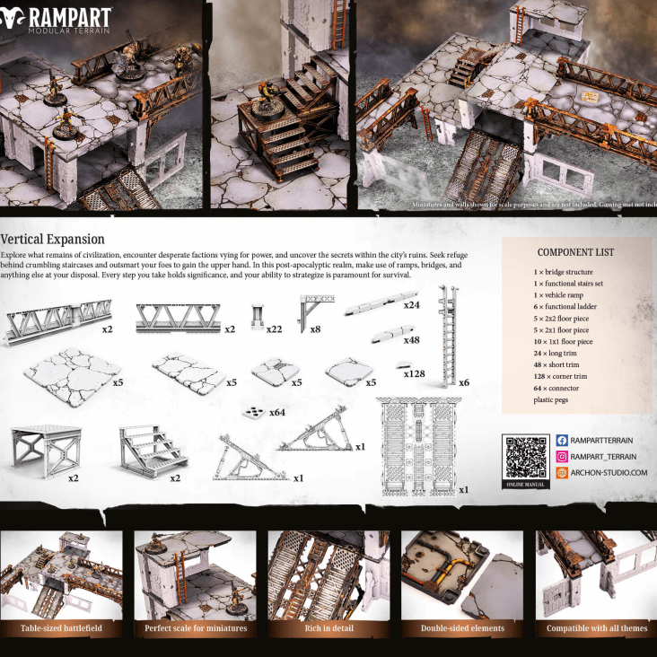 Dungeons & Lasers Rampart - Vertical Expansion - Good Games