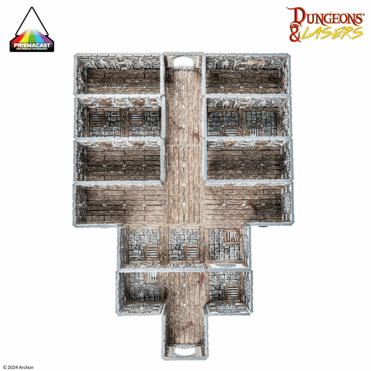 Dungeons &amp; Lasers PrismaCast Pre-Painted Terrain Scale Model - Chambers Of Torment - Good Games