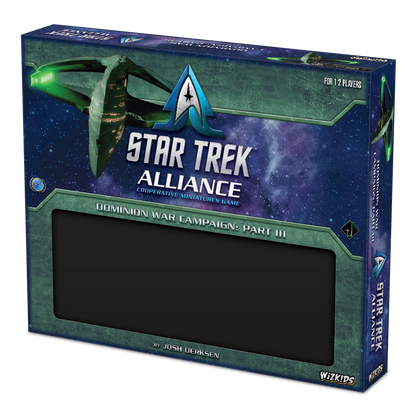 Star Trek Alliance: Dominion War Campaign Part III board game box showing a green spaceship against starry space