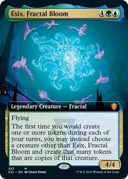 Esix Fractal Bloom Extended Art 337/81 (Commander 2021) 
