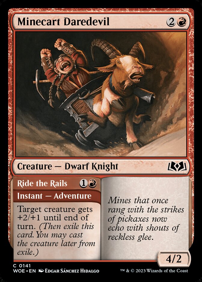 Minecart Daredevil // Ride the Rails 141/276 (Wilds of Eldraine) 