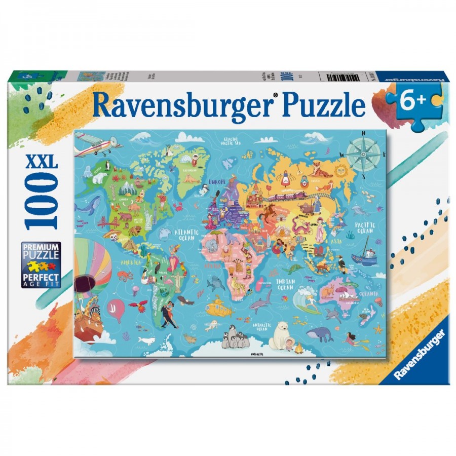 Ravensburger - Map of the World 100 Piece Jigsaw - Good Games