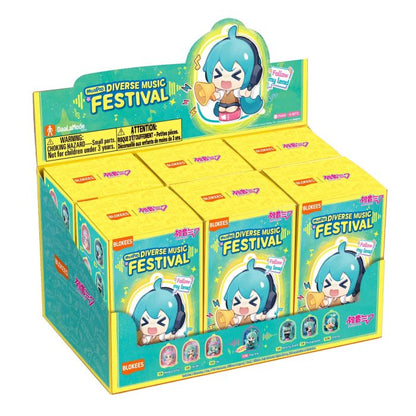 Blokees - Hatsune Miku Mojipod Series (6 In 1) - Diverse Music Festival Blind Box Display