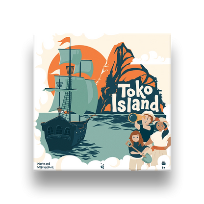 Toko Island game box featuring colorful island-themed artwork
