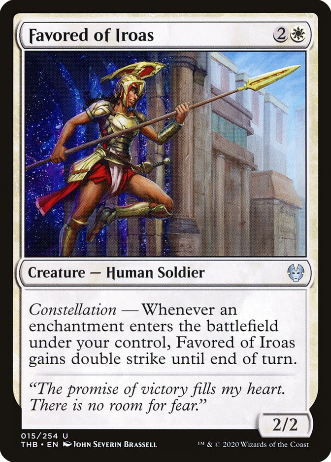 Favored of Iroas 15/254 (Theros Beyond Death)  - Foil