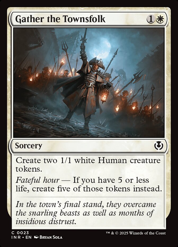 Gather the Townsfolk 23 (Innistrad Remastered)  - Foil