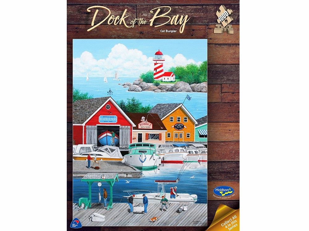 Holdson - Cat Burglar -dock Of The Bay 1000 Piece Jigsaw - Good Games
