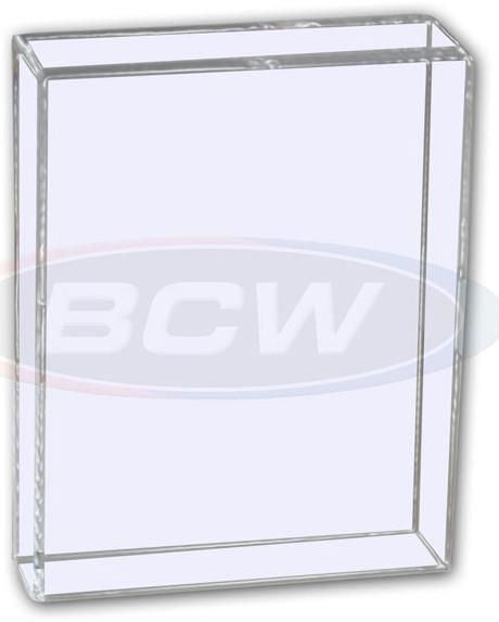 BCW 180 Pt Deck Snap Box clear plastic container holding 10 cards