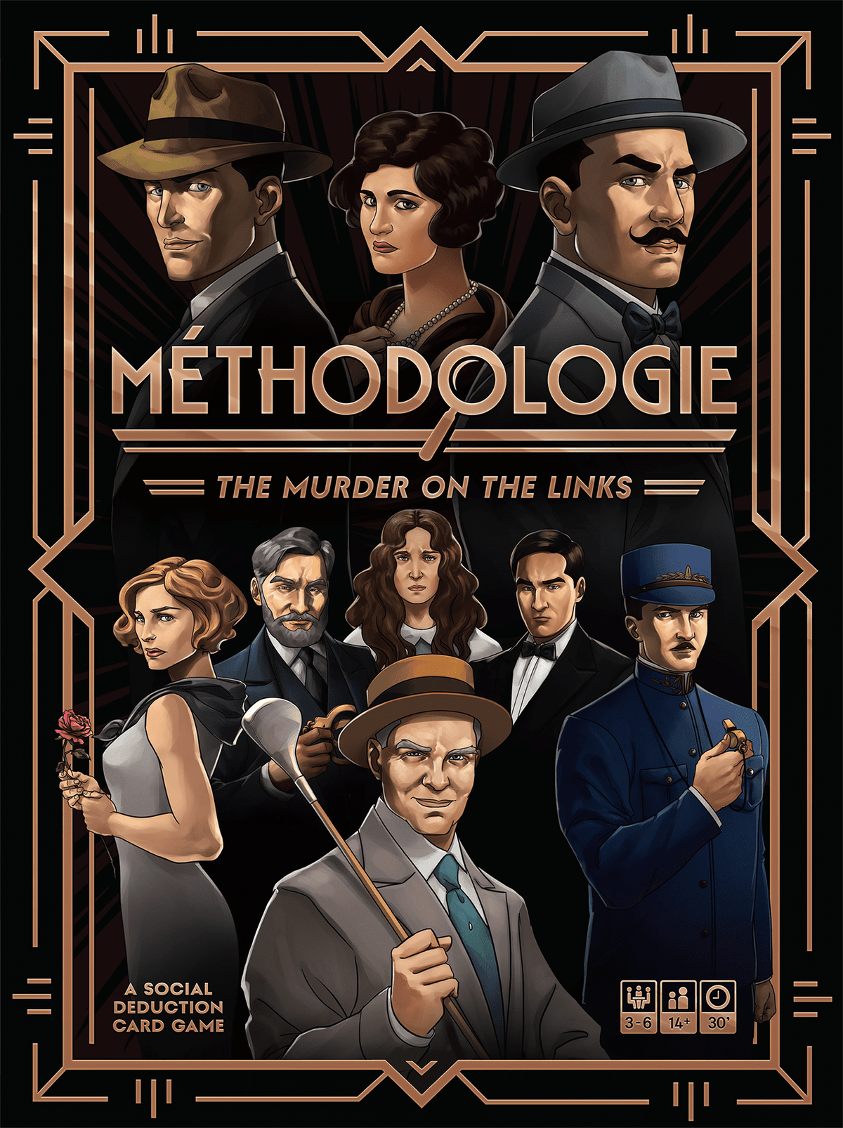 Methodologie: The Murder on the Links board game box front