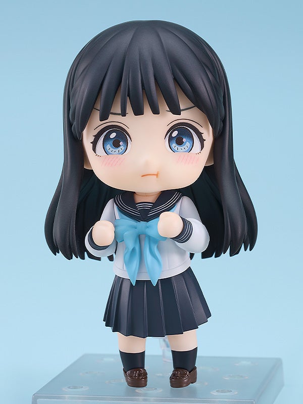 Komichi Akebi sitting pose with sailor uniform detail visible