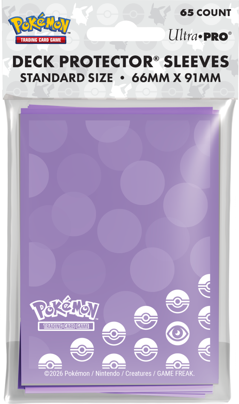 Pokémon TCG Ultra PRO Deck Protector Sleeves (65 ct), Standard Size 66mm x 91mm