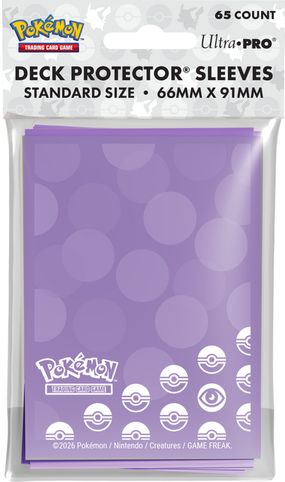 Pokémon TCG Ultra PRO Deck Protector Sleeves (65 ct), Standard Size 66mm x 91mm